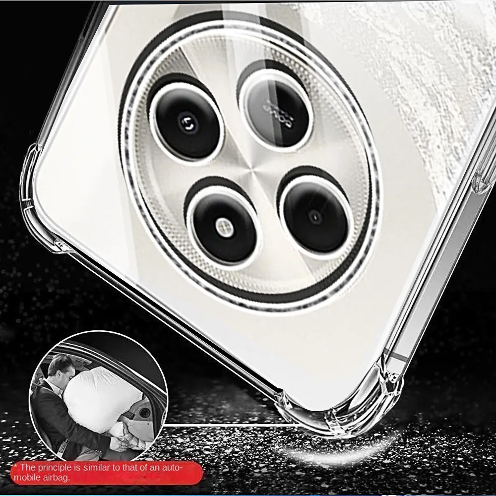 Luxury Clear Phone Case for Xiaomi Poco C75 C67 Back Transparent SoftShockproof Full Cover Poxo Pocco Poko C65 C61 C55 C51 C40