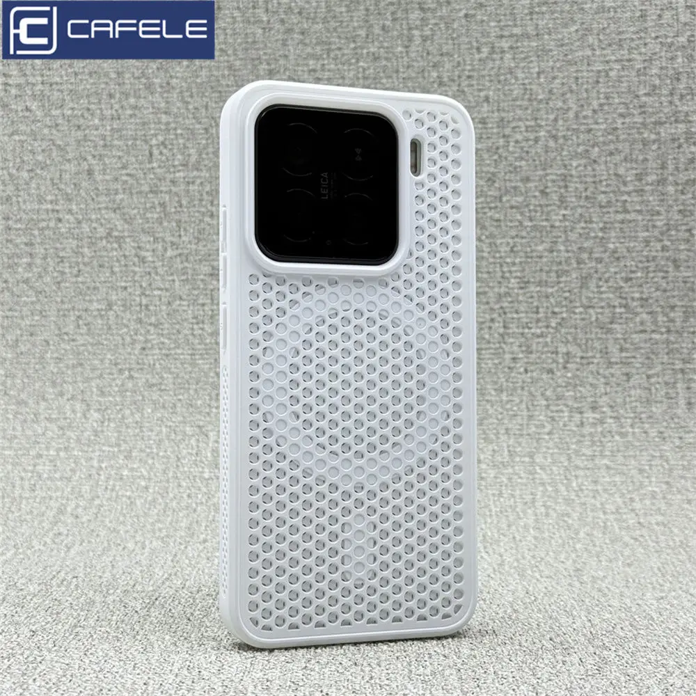For Xiaomi 15 14 13 13T Pro Case Honeycomb Heat Dissipation Breathable Magnetic Back Cover For Xiaomi Mi 15 Shell