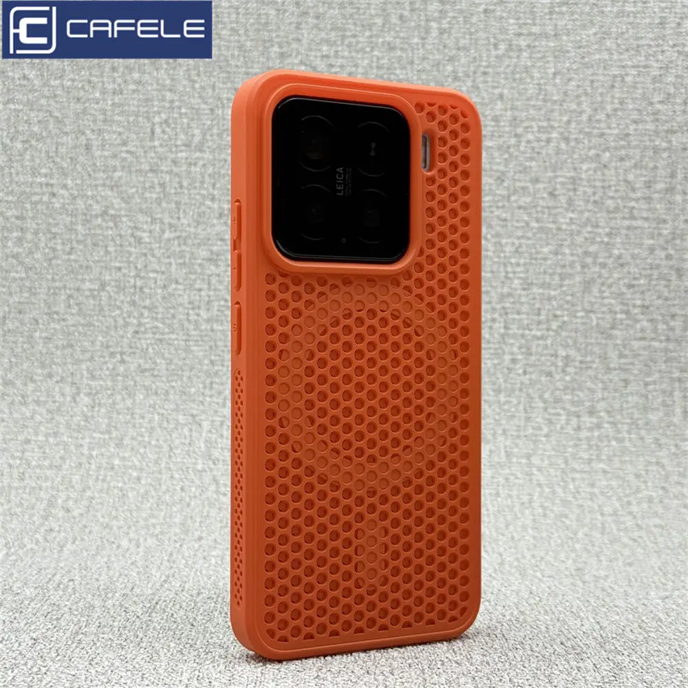 For Xiaomi 15 14 13 13T Pro Case Honeycomb Heat Dissipation Breathable Magnetic Back Cover For Xiaomi Mi 15 Shell