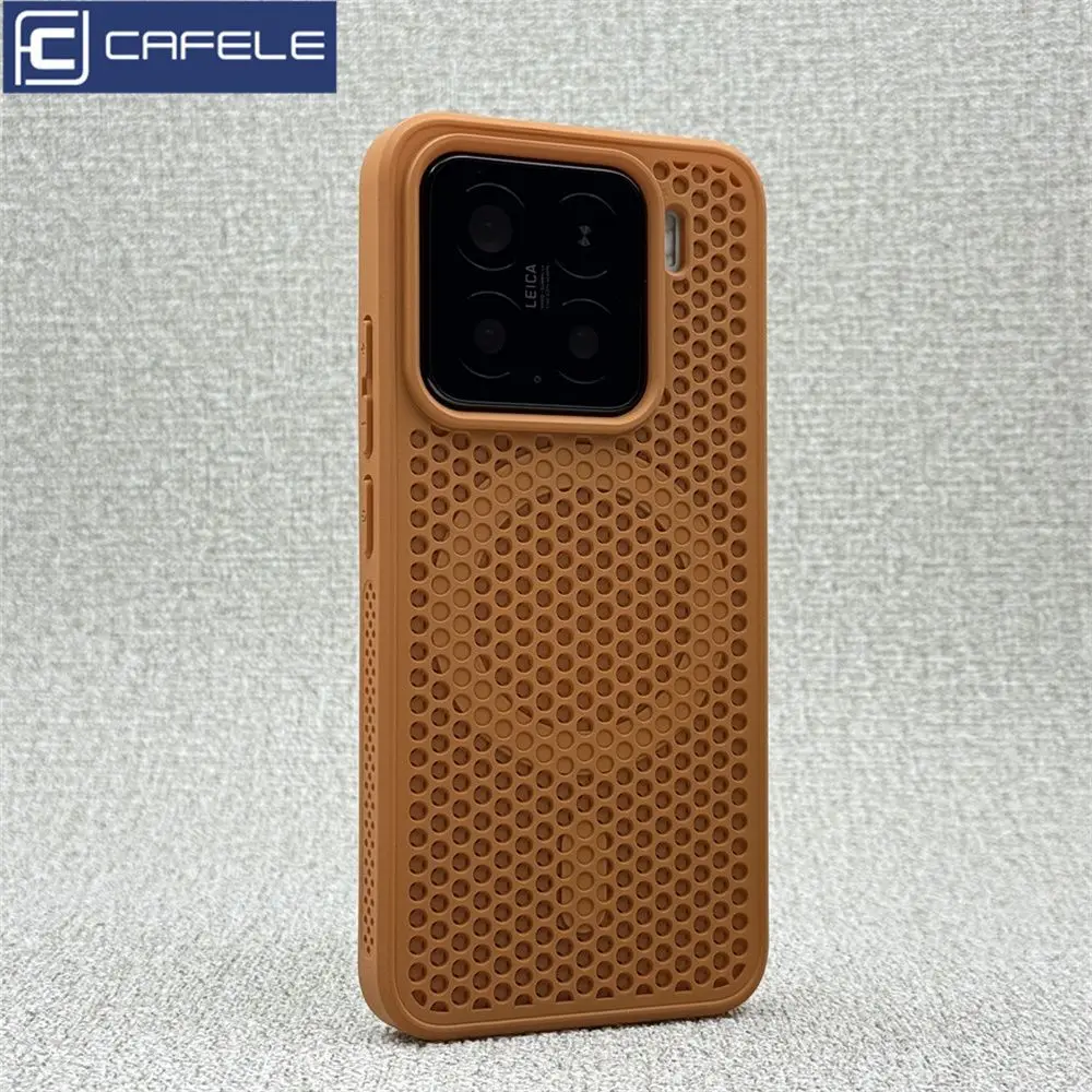 For Xiaomi 15 14 13 13T Pro Case Honeycomb Heat Dissipation Breathable Magnetic Back Cover For Xiaomi Mi 15 Shell