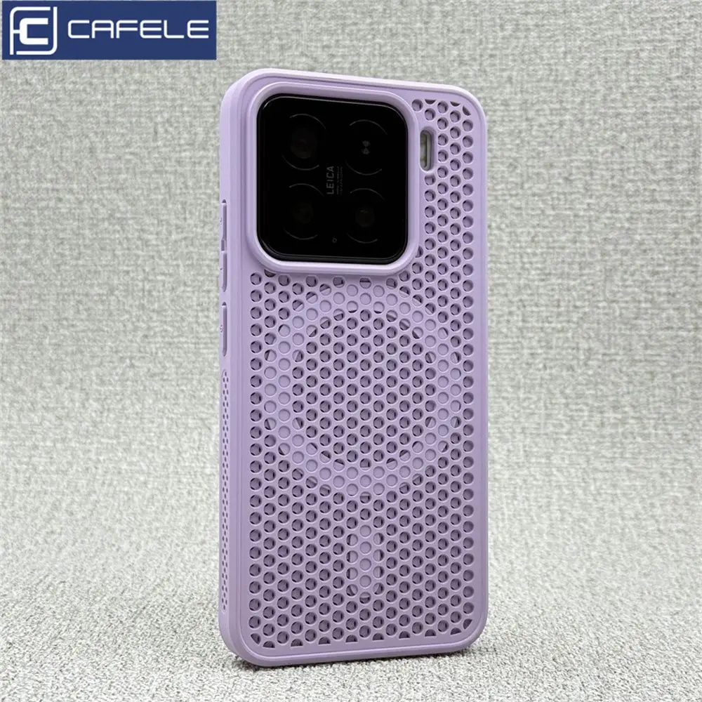 For Xiaomi 15 14 13 13T Pro Case Honeycomb Heat Dissipation Breathable Magnetic Back Cover For Xiaomi Mi 15 Shell