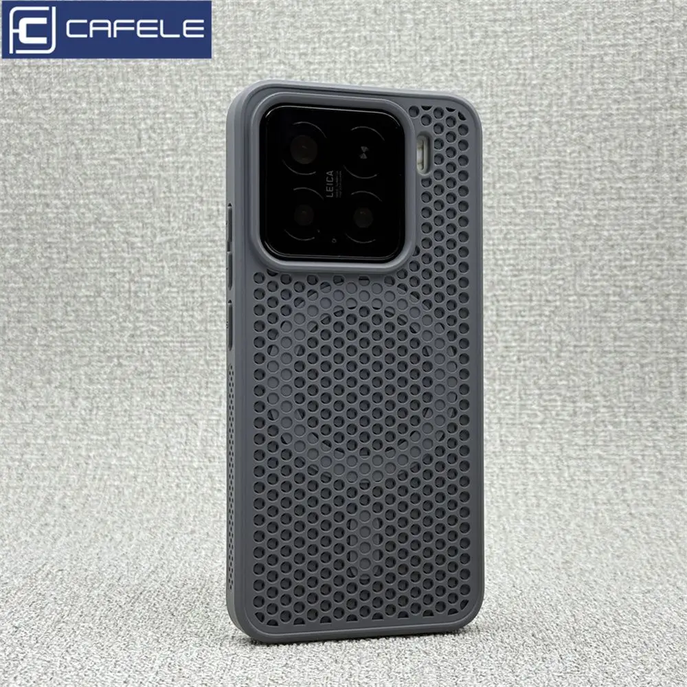 For Xiaomi 15 14 13 13T Pro Case Honeycomb Heat Dissipation Breathable Magnetic Back Cover For Xiaomi Mi 15 Shell
