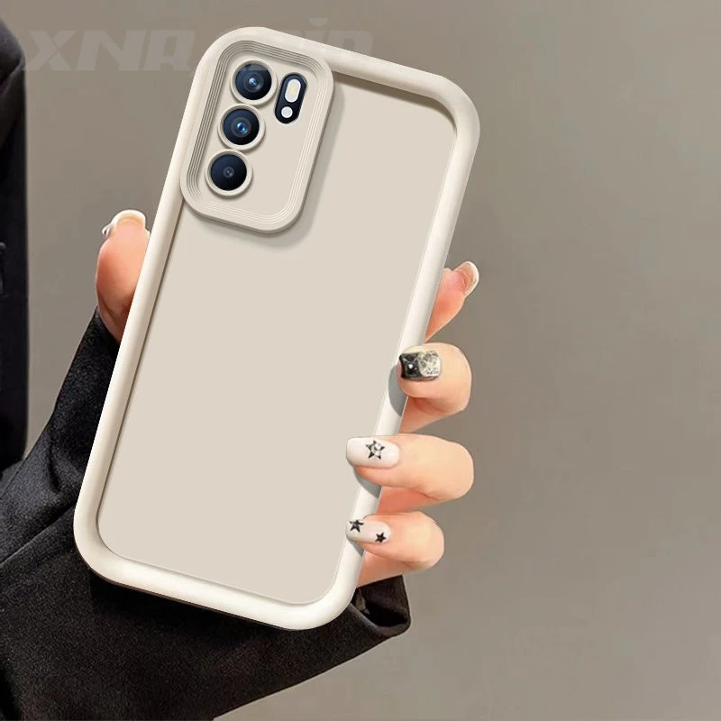 Funda For OPPO Reno6 Case OPPO Reno 6 5G 4G Phone Case Full Package Matte Anti Drop Soft Protective Cover
