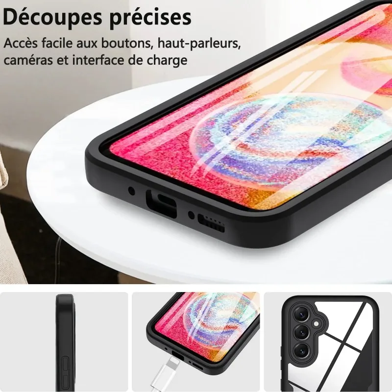 Case For Samsung Galaxy S26 S24 FE A16 A57 A55 A35 A17 A54 A37 A18 360 Double Side Shockproof Built in Screen Protector Cover