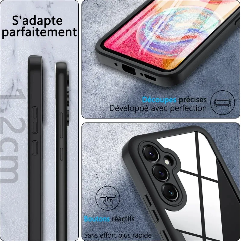 Case For Samsung Galaxy S26 S24 FE A16 A57 A55 A35 A17 A54 A37 A18 360 Double Side Shockproof Built in Screen Protector Cover