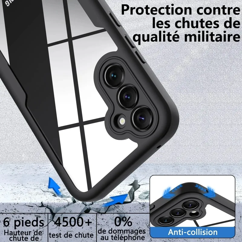 Case For Samsung Galaxy S26 S24 FE A16 A57 A55 A35 A17 A54 A37 A18 360 Double Side Shockproof Built in Screen Protector Cover