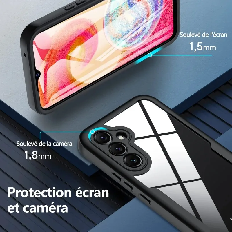 Case For Samsung Galaxy S26 S24 FE A16 A57 A55 A35 A17 A54 A37 A18 360 Double Side Shockproof Built in Screen Protector Cover