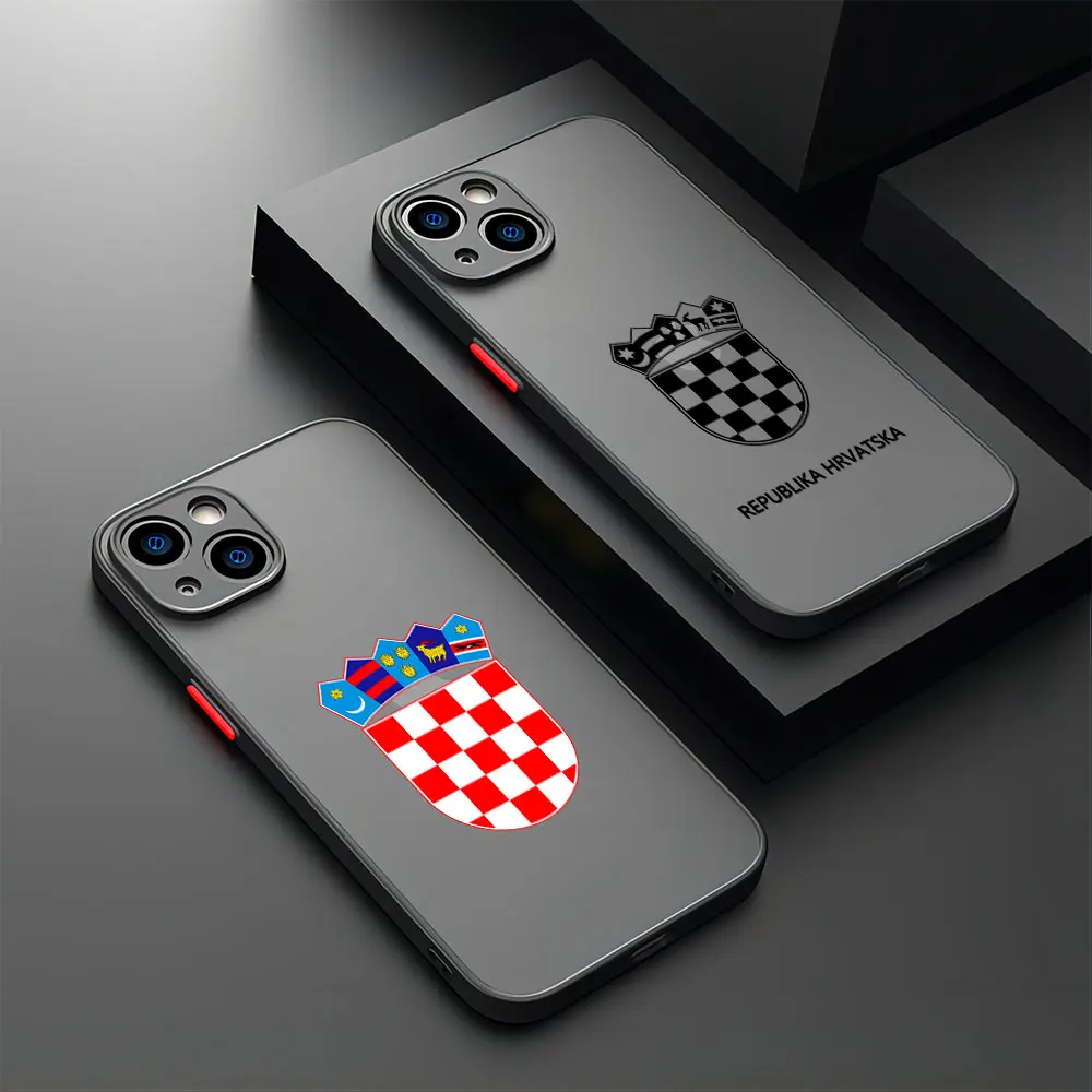 Croatia Passport Phone Case For iPhone 16 15 14 13 12 11 Mini Pro Max X XR XSMax 7 8 6 6s Plus Matte Clear Back Cover