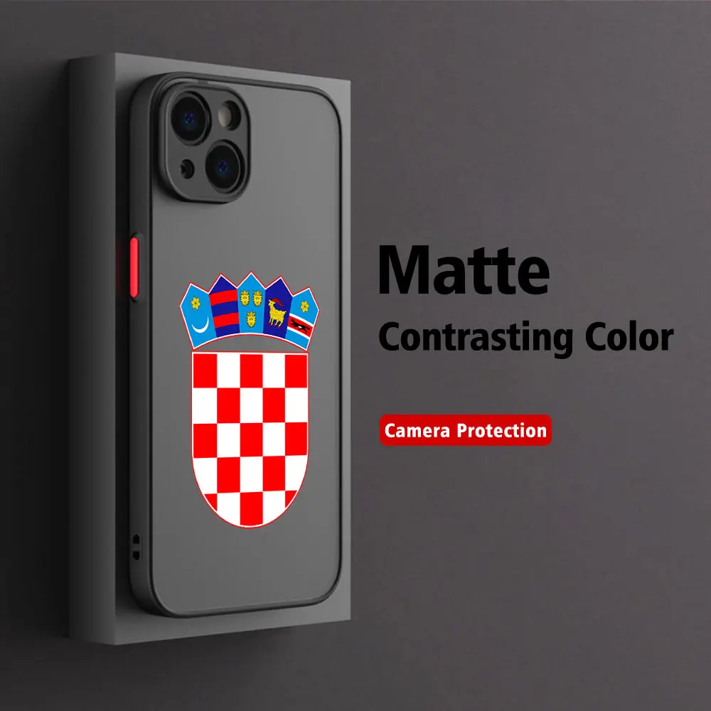 Croatia Passport Phone Case For iPhone 16 15 14 13 12 11 Mini Pro Max X XR XSMax 7 8 6 6s Plus Matte Clear Back Cover