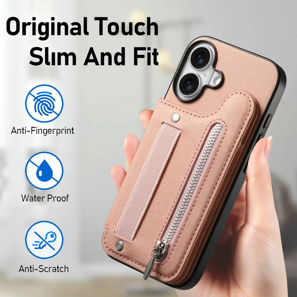 G57 G77 G17 G15 G54 G86 Power 5G Luxury Case RFID Card Leather Capa for Motorola Moto G56 G66J G67 G85 G05 G06 G37 G84 Zip Cover