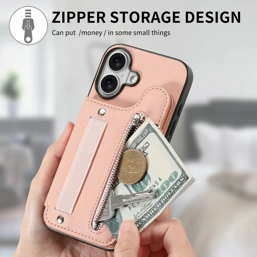 G57 G77 G17 G15 G54 G86 Power 5G Luxury Case RFID Card Leather Capa for Motorola Moto G56 G66J G67 G85 G05 G06 G37 G84 Zip Cover
