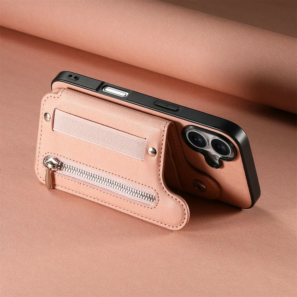 G57 G77 G17 G15 G54 G86 Power 5G Luxury Case RFID Card Leather Capa for Motorola Moto G56 G66J G67 G85 G05 G06 G37 G84 Zip Cover