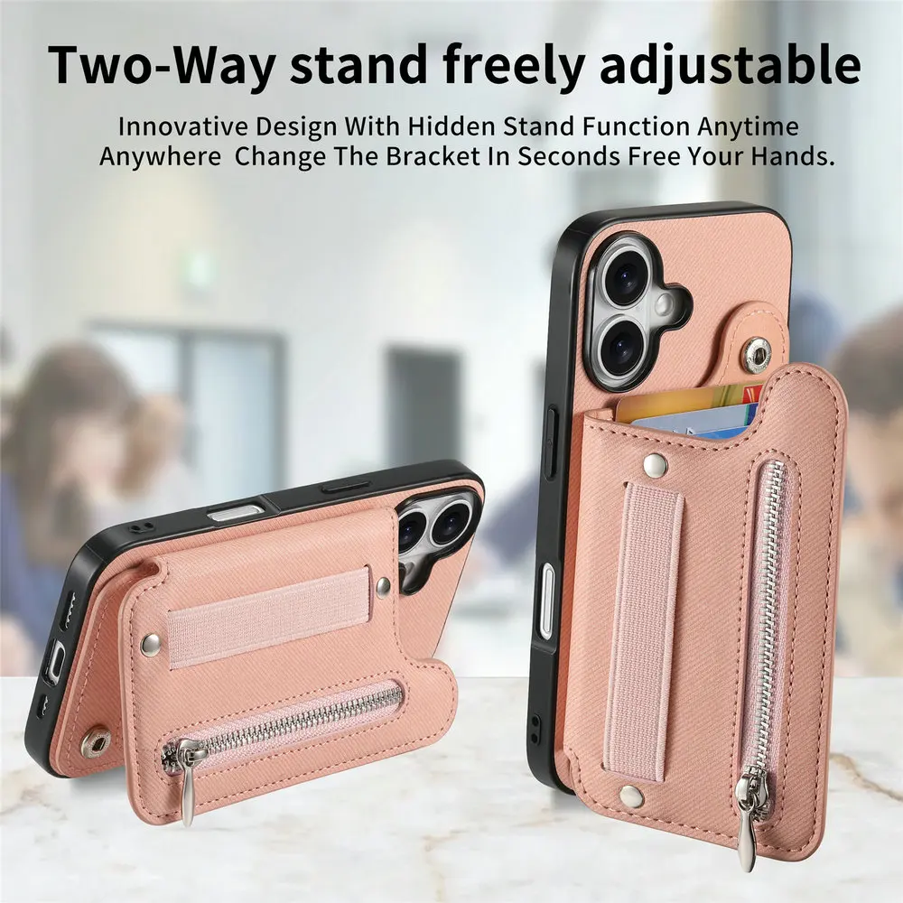 G57 G77 G17 G15 G54 G86 Power 5G Luxury Case RFID Card Leather Capa for Motorola Moto G56 G66J G67 G85 G05 G06 G37 G84 Zip Cover