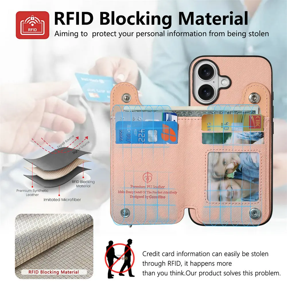 G57 G77 G17 G15 G54 G86 Power 5G Luxury Case RFID Card Leather Capa for Motorola Moto G56 G66J G67 G85 G05 G06 G37 G84 Zip Cover