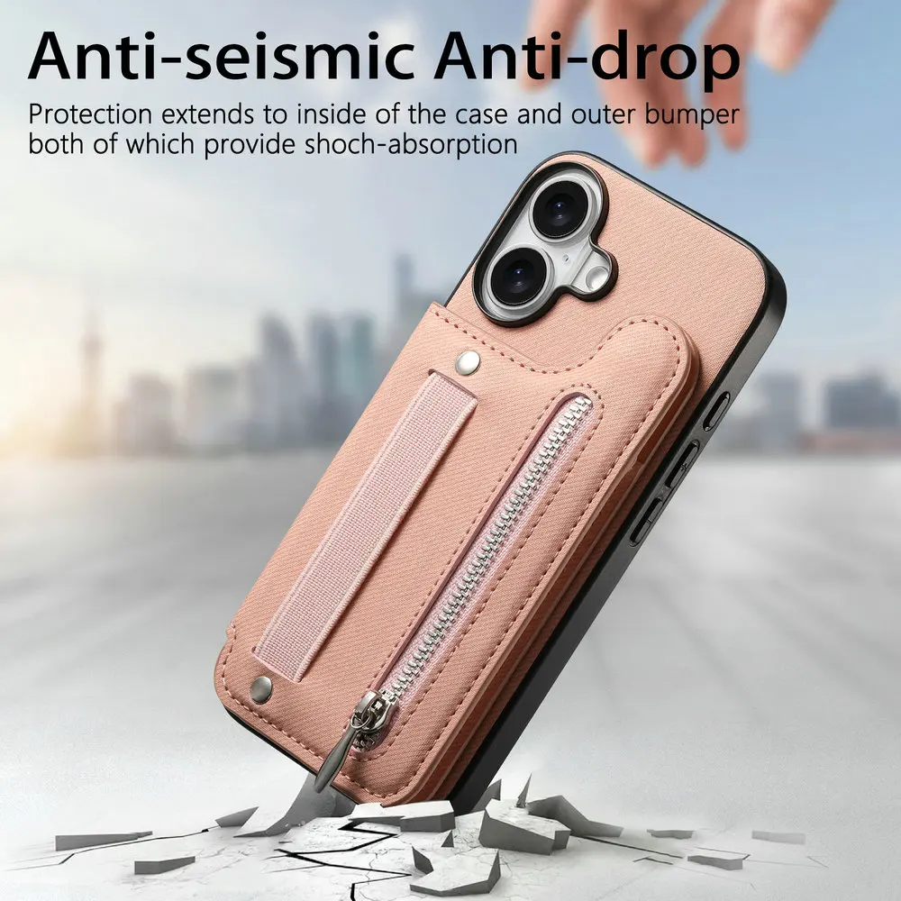 G57 G77 G17 G15 G54 G86 Power 5G Luxury Case RFID Card Leather Capa for Motorola Moto G56 G66J G67 G85 G05 G06 G37 G84 Zip Cover