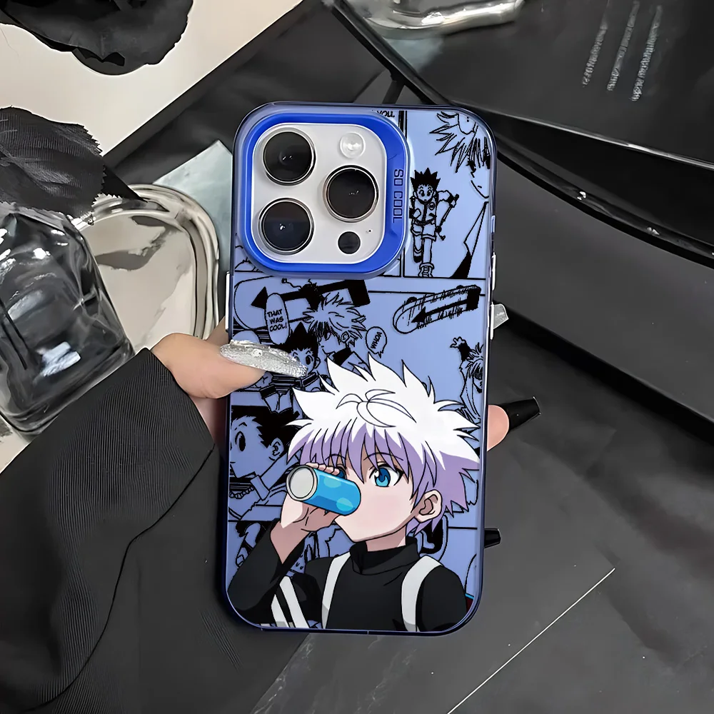 Anime Killua Hunter X Hunter Phone Case For IPhone 16e 16 15 14 13 12 11 Mini Pro Max X XR XSMAX 8 7 Plus Fall Matte Back Cover