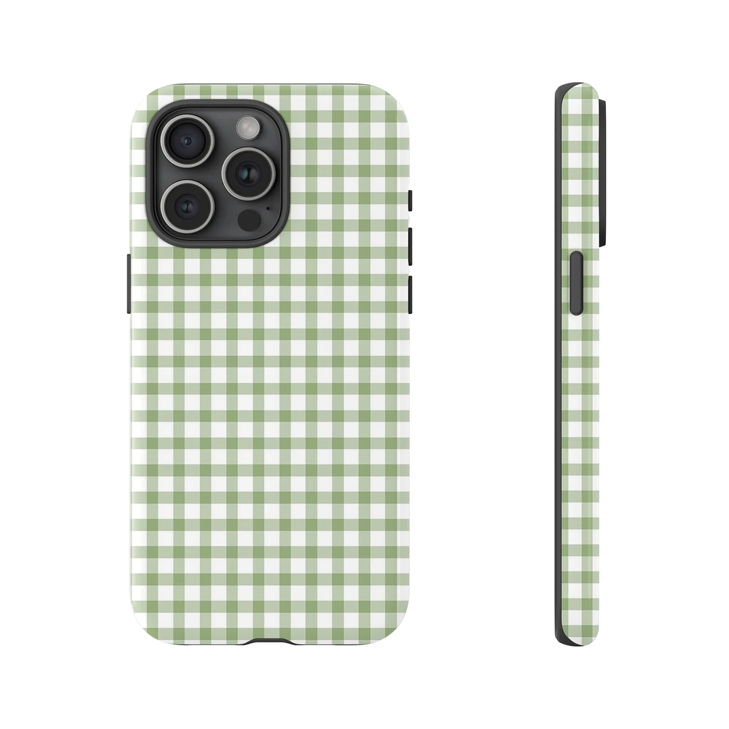 Retro Red Gingham Matte Tough Phone Case For Iphone 17 16 15 14 13 12 11 Pro Max 13Mini 12Mini XSMAX XR X 7 8 Plus