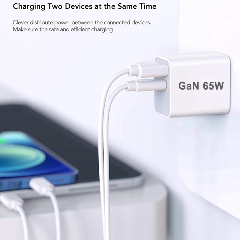 55w 65w AU Plug Fast USB Charger Type C Charger for Xiaomi Redmi iPhone Samsung SmartPhone Quick Charging Adapter PD Wall Charge