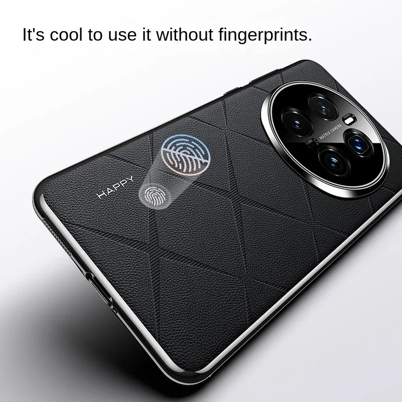 For Honor Magic 7 Pro Luxury Leather Plating Frame Case for Huawei Honor Magic7 Pro 6pro Magic 7 Lite Protect Shockproof Bumper