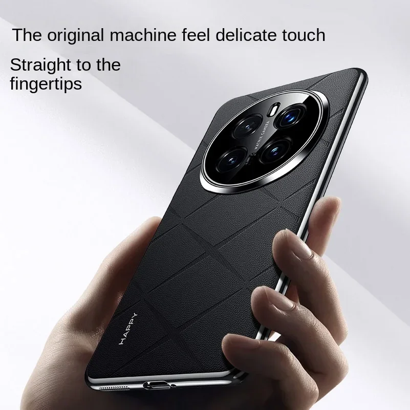For Honor Magic 7 Pro Luxury Leather Plating Frame Case for Huawei Honor Magic7 Pro 6pro Magic 7 Lite Protect Shockproof Bumper