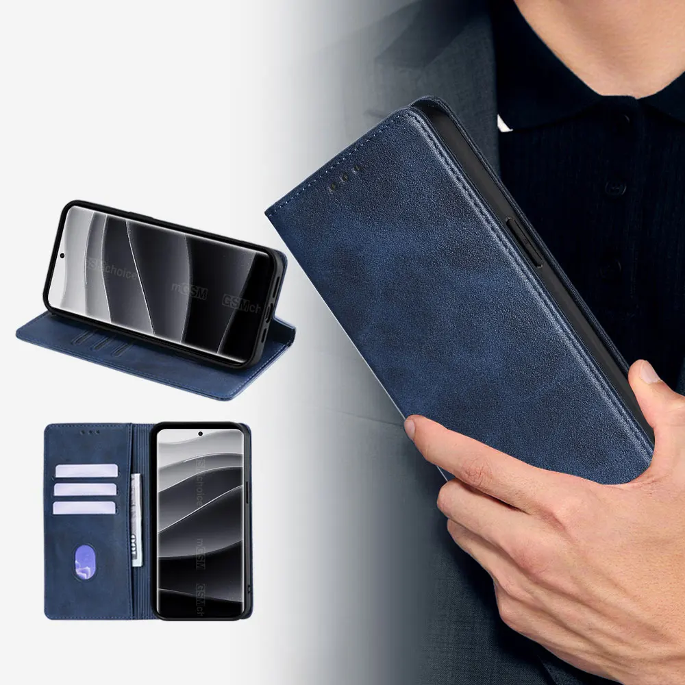 For Redmi Note 14 Pro Flip Leather Case Multi Card Cover for Xiaomi Redmi Note 14 Pro Plus K80 Pro redmi 13 14R 14C A4 Book Case