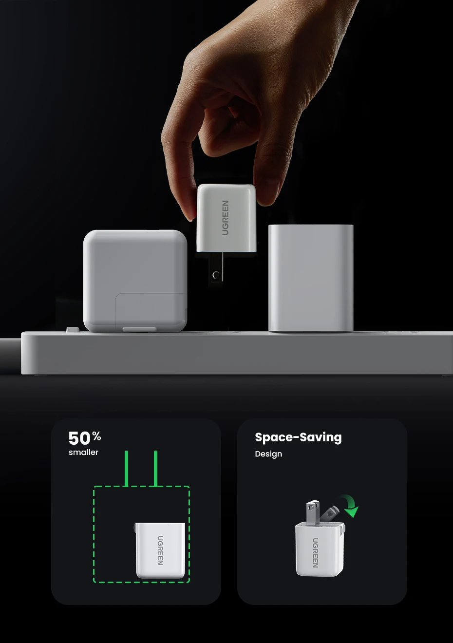 【US Plug】UGREEN USB Type C Charger 20W PD Fast Charger for iPhone 15 14 Quick Charge 4.0 30 Phone Charger for Samsung PD Charger