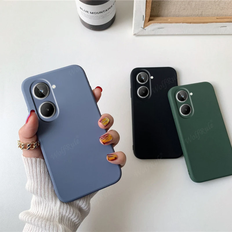 For Cover OPPO Realme 10 Case For OPPO Realme 10 Capas Liquid Silicone Phone Back Shockproof TPU Soft Cover For Realme 10 Fundas