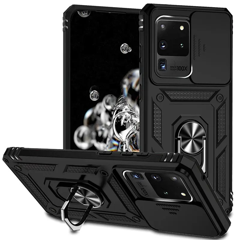 For Samsung Galaxy S20 Ultra Case Heavy Duty Shockproof Slide Lens Protector Multi Function Armor Cover for Samsung S20Ultra 5G