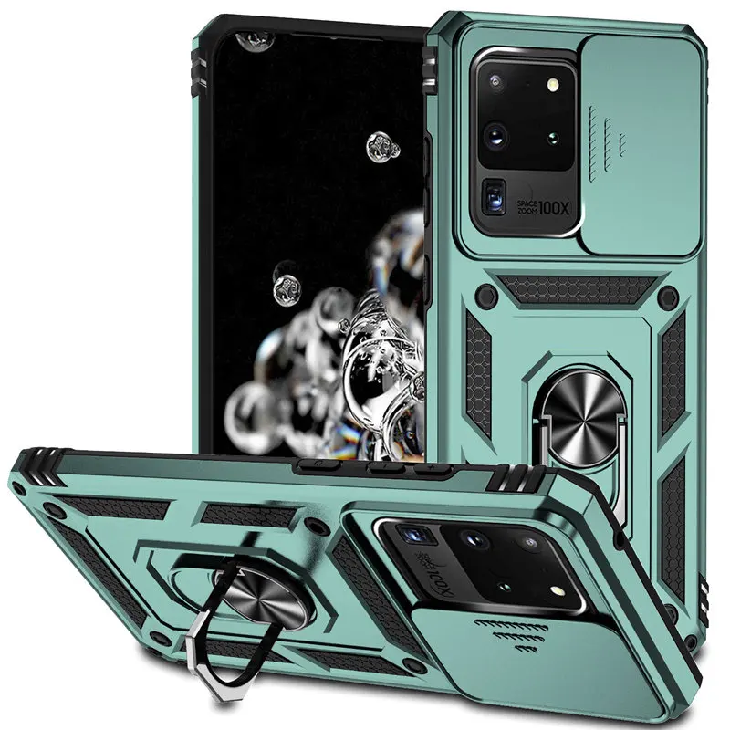 For Samsung Galaxy S20 Ultra Case Heavy Duty Shockproof Slide Lens Protector Multi Function Armor Cover for Samsung S20Ultra 5G