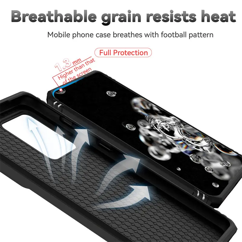 For Samsung Galaxy S20 Ultra Case Heavy Duty Shockproof Slide Lens Protector Multi Function Armor Cover for Samsung S20Ultra 5G
