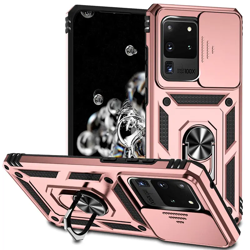 For Samsung Galaxy S20 Ultra Case Heavy Duty Shockproof Slide Lens Protector Multi Function Armor Cover for Samsung S20Ultra 5G