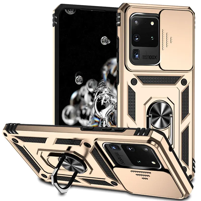 For Samsung Galaxy S20 Ultra Case Heavy Duty Shockproof Slide Lens Protector Multi Function Armor Cover for Samsung S20Ultra 5G