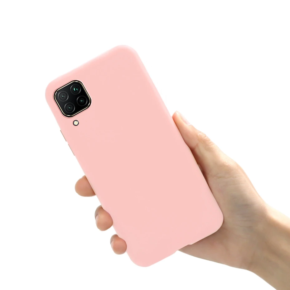 For Huawei P40 Lite 4G Phone Case shockproof Back Soft Rubber Silicone Matte Cover For Huawei nova 7 i nova7i Nova 6 se 6se case