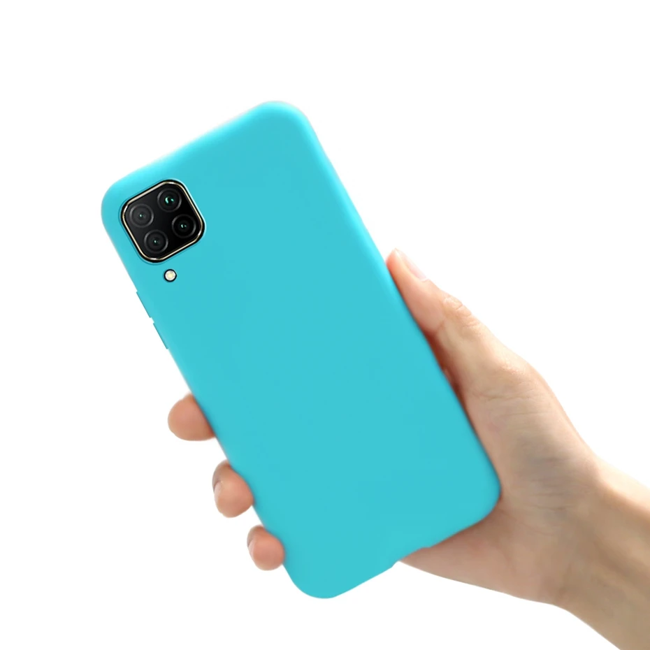 For Huawei P40 Lite 4G Phone Case shockproof Back Soft Rubber Silicone Matte Cover For Huawei nova 7 i nova7i Nova 6 se 6se case