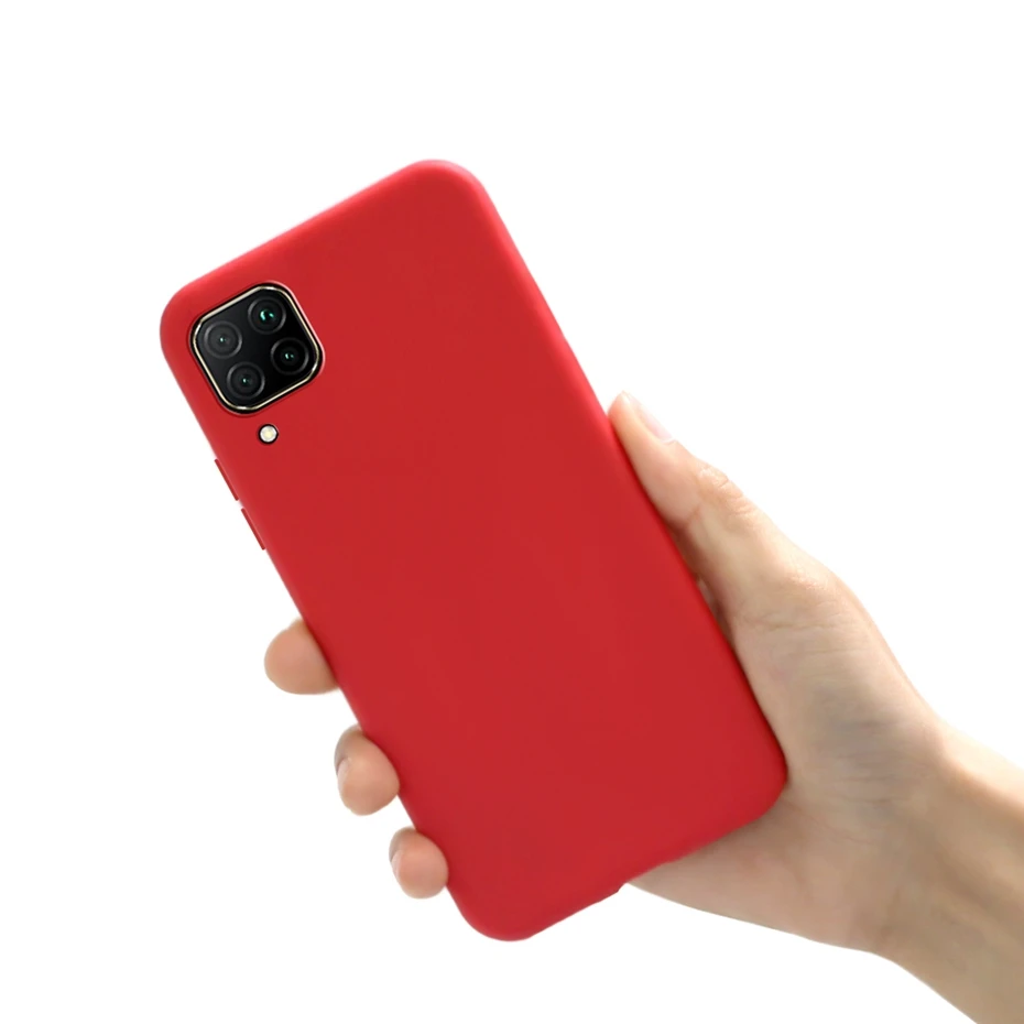 For Huawei P40 Lite 4G Phone Case shockproof Back Soft Rubber Silicone Matte Cover For Huawei nova 7 i nova7i Nova 6 se 6se case