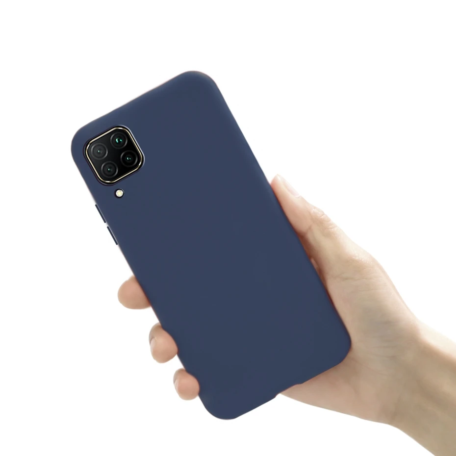 For Huawei P40 Lite 4G Phone Case shockproof Back Soft Rubber Silicone Matte Cover For Huawei nova 7 i nova7i Nova 6 se 6se case
