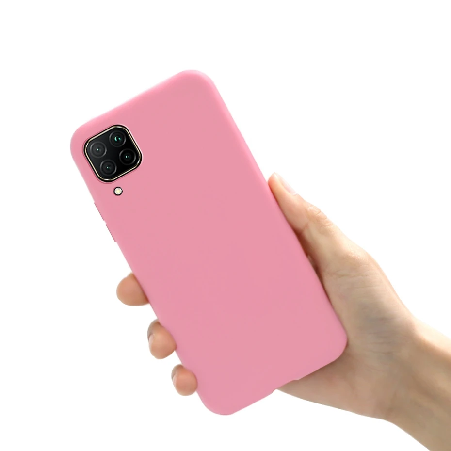 For Huawei P40 Lite 4G Phone Case shockproof Back Soft Rubber Silicone Matte Cover For Huawei nova 7 i nova7i Nova 6 se 6se case