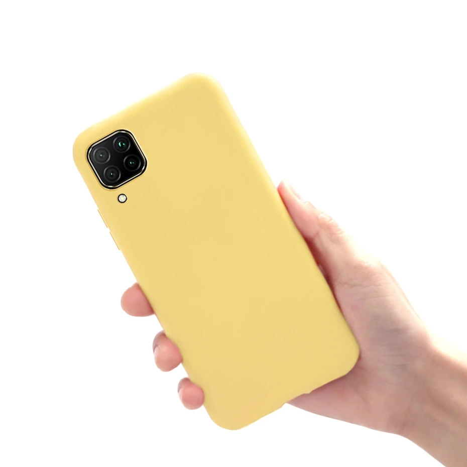 For Huawei P40 Lite 4G Phone Case shockproof Back Soft Rubber Silicone Matte Cover For Huawei nova 7 i nova7i Nova 6 se 6se case