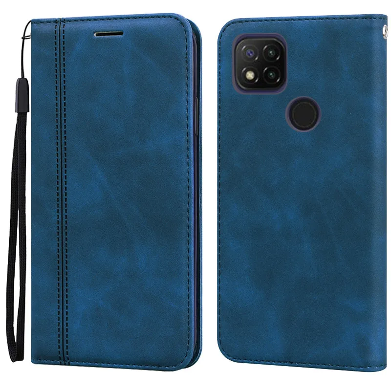 Luxury Wallet Case For Xiaomi Redmi 9C NFC Case Leather Flip Case For Redmi 9C Case Fundas Coque Redmi9C Nfc Cover Phone Bags