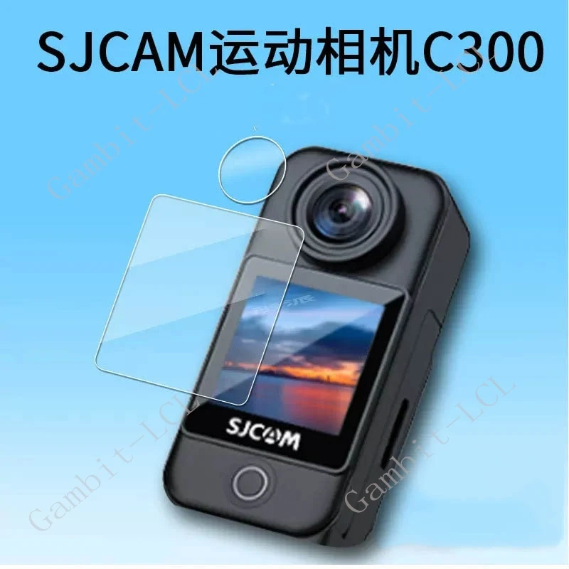 2in1 HD Full Hydrogel Film For SJCAM C300 Action Camera Lens Screen Protective ON SJCAMC300 C 300 Protector Cover