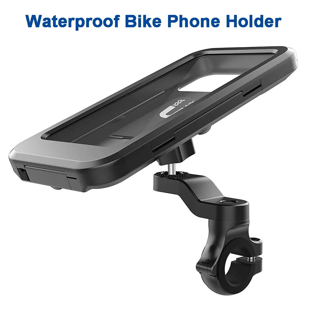 Waterproof Bicycle Phone Holder Motorcycle Bike Handlebar Cellphone Mount Cycling Phone Stand for MTB Scooter Motorbike