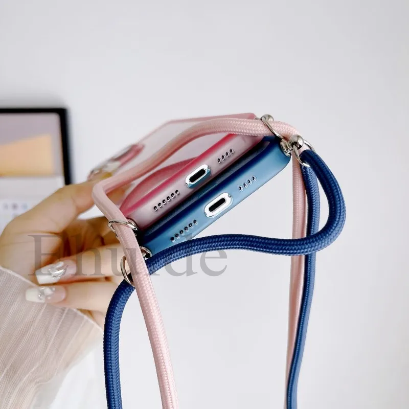 Luxury Crossbody Strap Neck Lanyard Case for Xiaomi Mi 17T 14T 15T Pro POCO F9 X8 X7 X6 Redmi 17 15 Lens Protect Glitter Cover