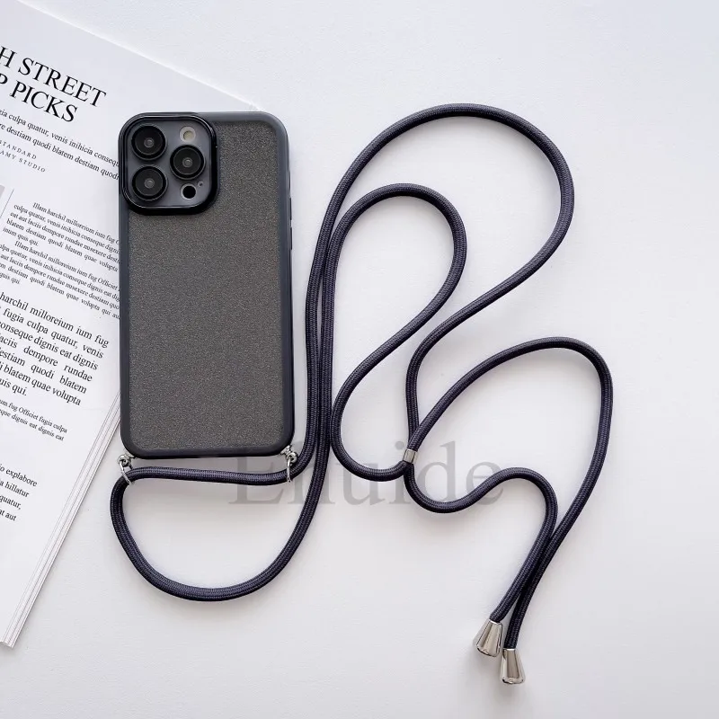 Luxury Crossbody Strap Neck Lanyard Case for Xiaomi Mi 17T 14T 15T Pro POCO F9 X8 X7 X6 Redmi 17 15 Lens Protect Glitter Cover