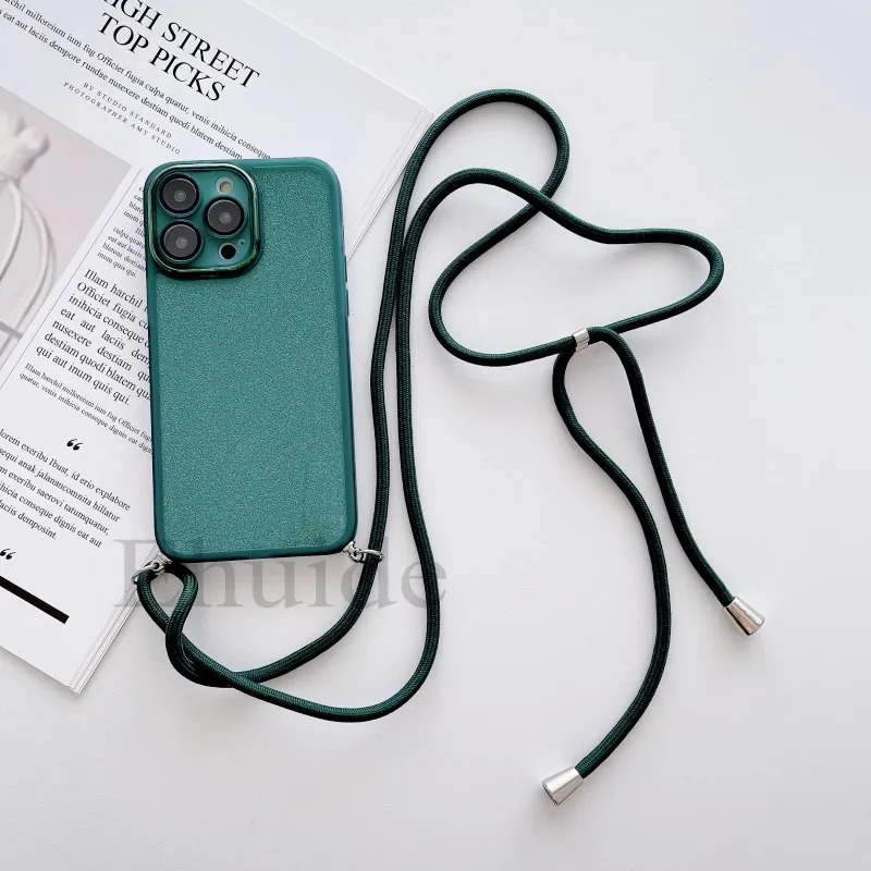 Luxury Crossbody Strap Neck Lanyard Case for Xiaomi Mi 17T 14T 15T Pro POCO F9 X8 X7 X6 Redmi 17 15 Lens Protect Glitter Cover