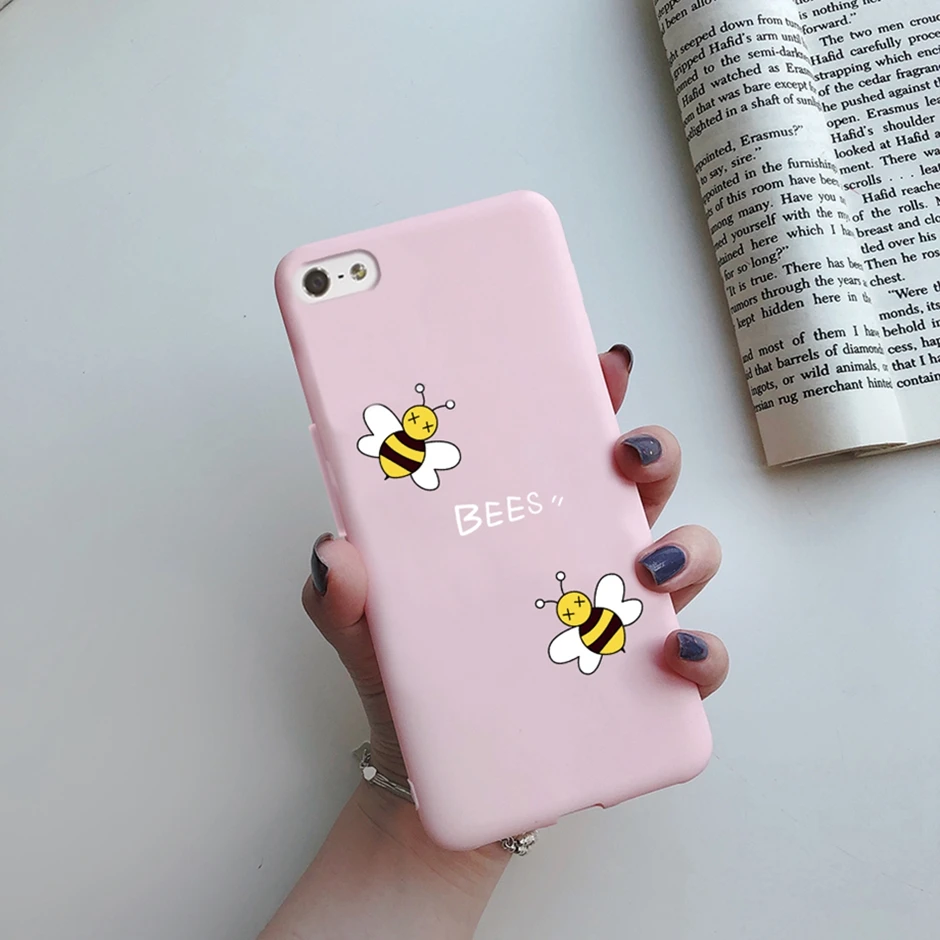 For iPhone 5 5S SE 2016 Case for iPhone 5 S Cover Silicon Cute Painted Case for iphone SE Cover Bumper for iphone 5S Phone Shell
