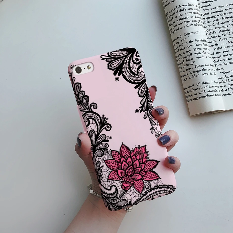 For iPhone 5 5S SE 2016 Case for iPhone 5 S Cover Silicon Cute Painted Case for iphone SE Cover Bumper for iphone 5S Phone Shell