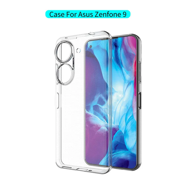 For ASUS Zenfone 9 10 Case Ultra Thin Soft TPU Transaprent Clear Phone Case For Zenfone 10 Back Cover Slim lightweight Case