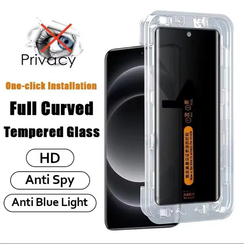 Privacy Screen Protector For OPPO Find X8 Pro X5 X6 X3 X7 Ultra Anti Glare Spy Peep Tempered Glass With Automatic installer Tool