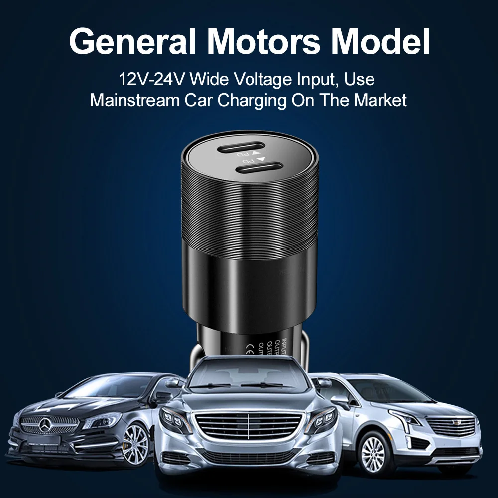Olaf Dual USB C Fast Car Charger 40W 2 Port Type C PD Car Phone Charger for iPhone 13 12 11 Pro Max Samsung Power Adapter in Car