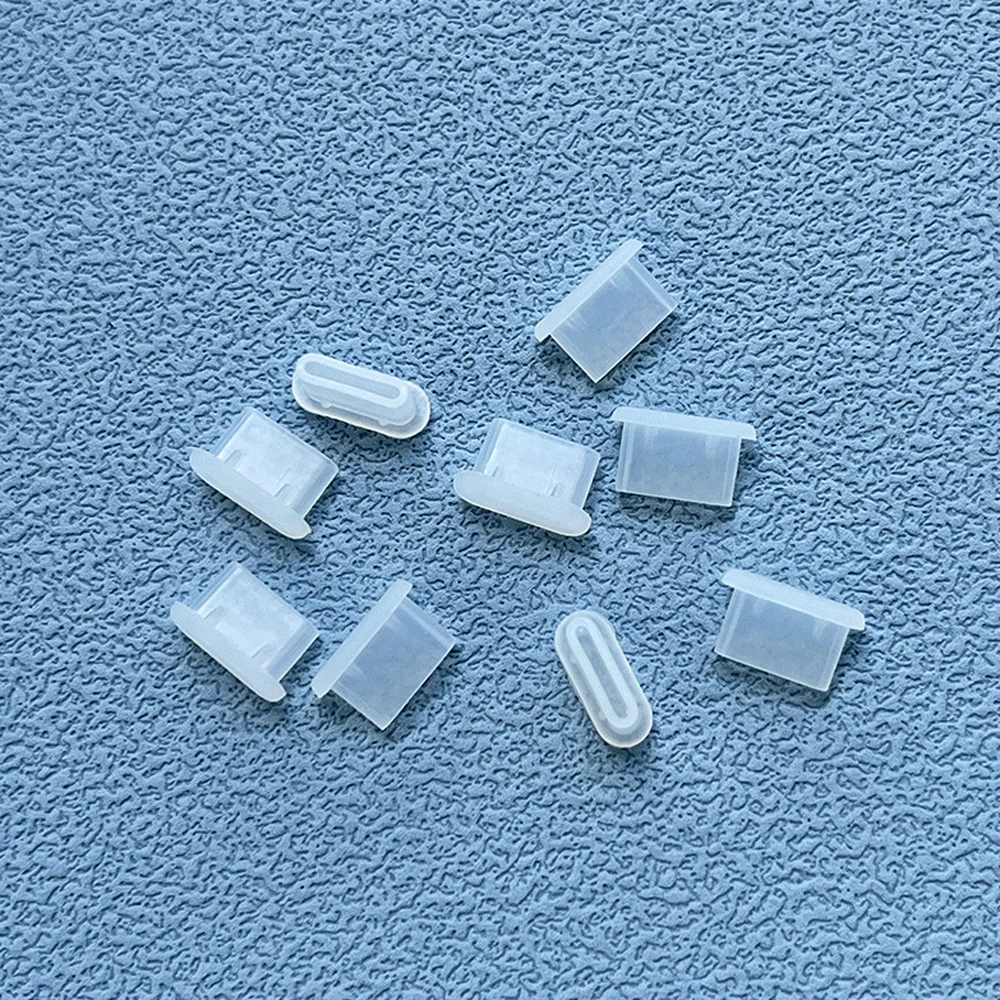 10/30/50PCS Type-C Silicone Dust Plugs Phone USB Charging Port Protector Cover Type C Anti-dust Cap for Samsung Xiaomi Huawei
